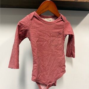 Red Long Sleeve Kids Bodysuit